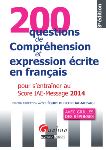 200 questions de compréhension et expression éc...